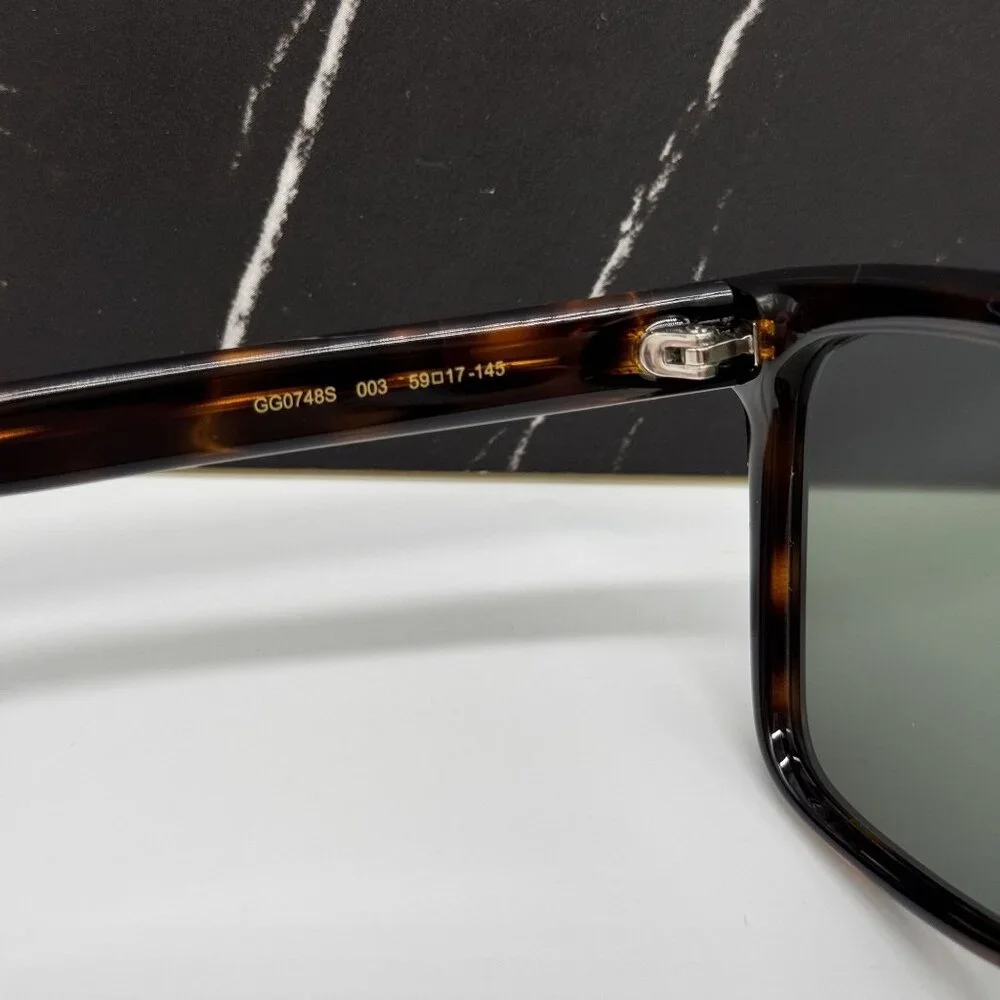 NEW GUCCI SUNGLASSES GG0748S 003 HAVANA EYEWEAR